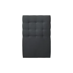 Lit avec tête de lit capitonnée velours et sommier kit - Lit en bois massif