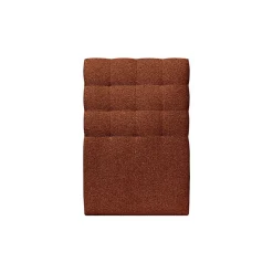 Lit avec tête de lit capitonnée et sommier kit - Lit en bois massif