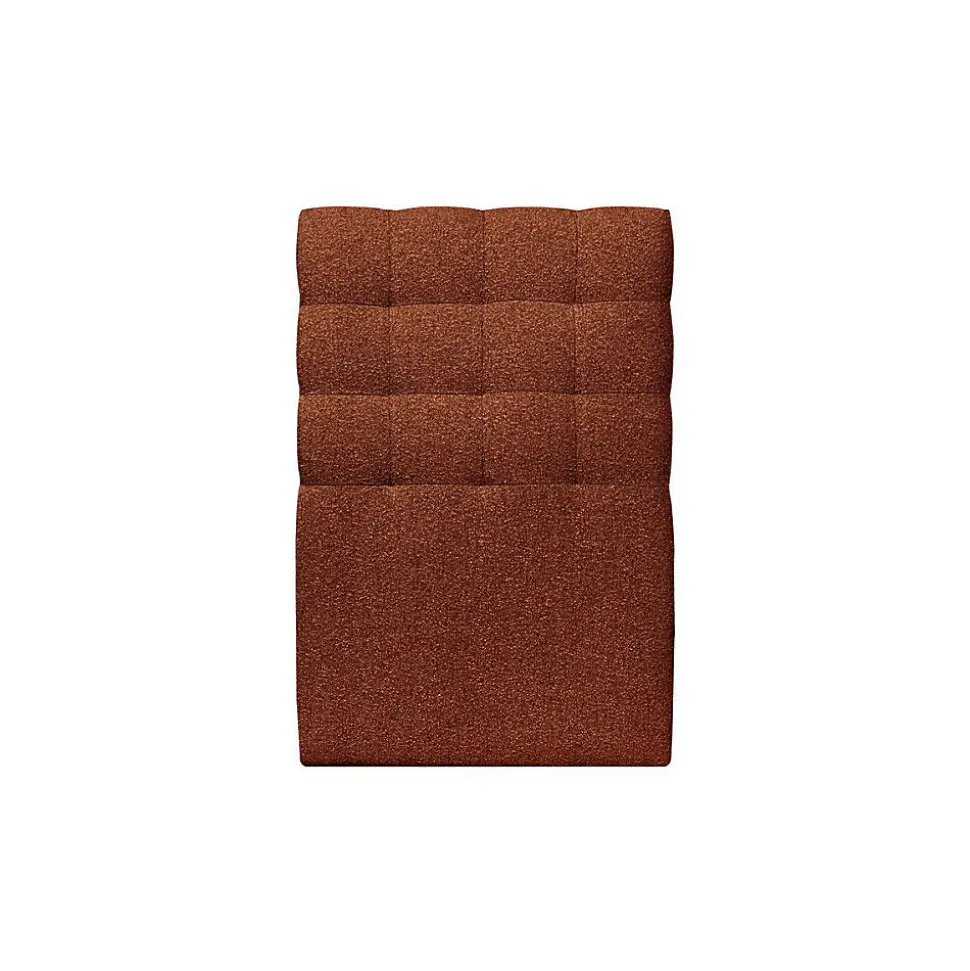 Lit avec tête de lit capitonnée et sommier kit - Lit en bois massif