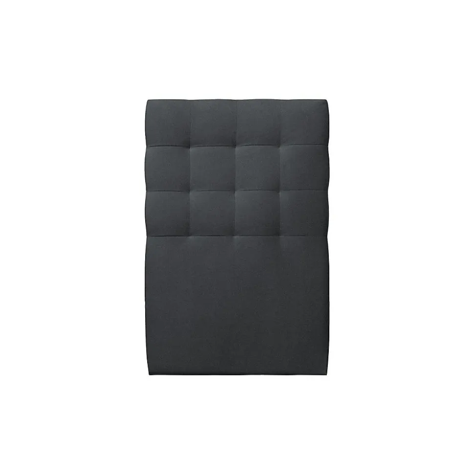 Lit avec tête de lit capitonnée velours et sommier - Lit en bois massif