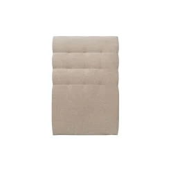 Lit avec tête de lit capitonnée tissu et sommier tapissier - Lit en bois massif