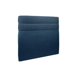 Lit avec tête de lit lignes tissu et sommier kit - Lit en bois massif