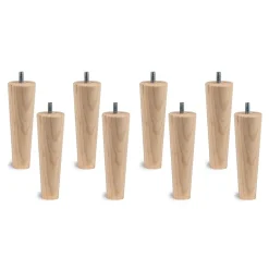 Lit avec tête de lit lignes velours et sommier tapissier - Lit en bois massif