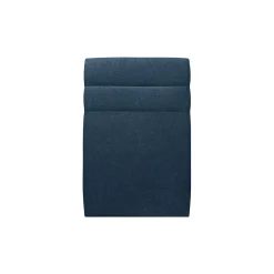 Lit avec tête de lit lignes tissu et sommier tapissier - Lit en bois massif