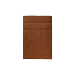 Lit avec tête de lit lignes bouclette et sommier kit - Lit en bois massif