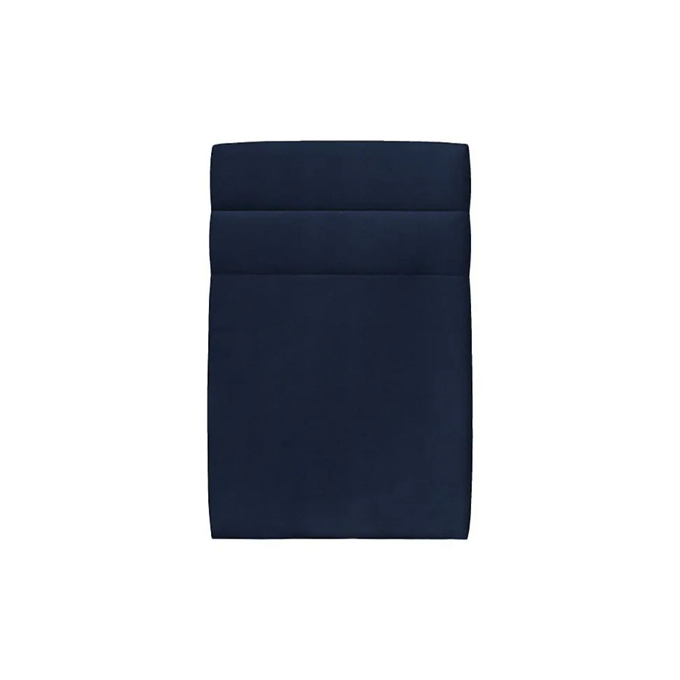 Lit avec tête de lit lignes velours et sommier tapissier - Lit en bois massif