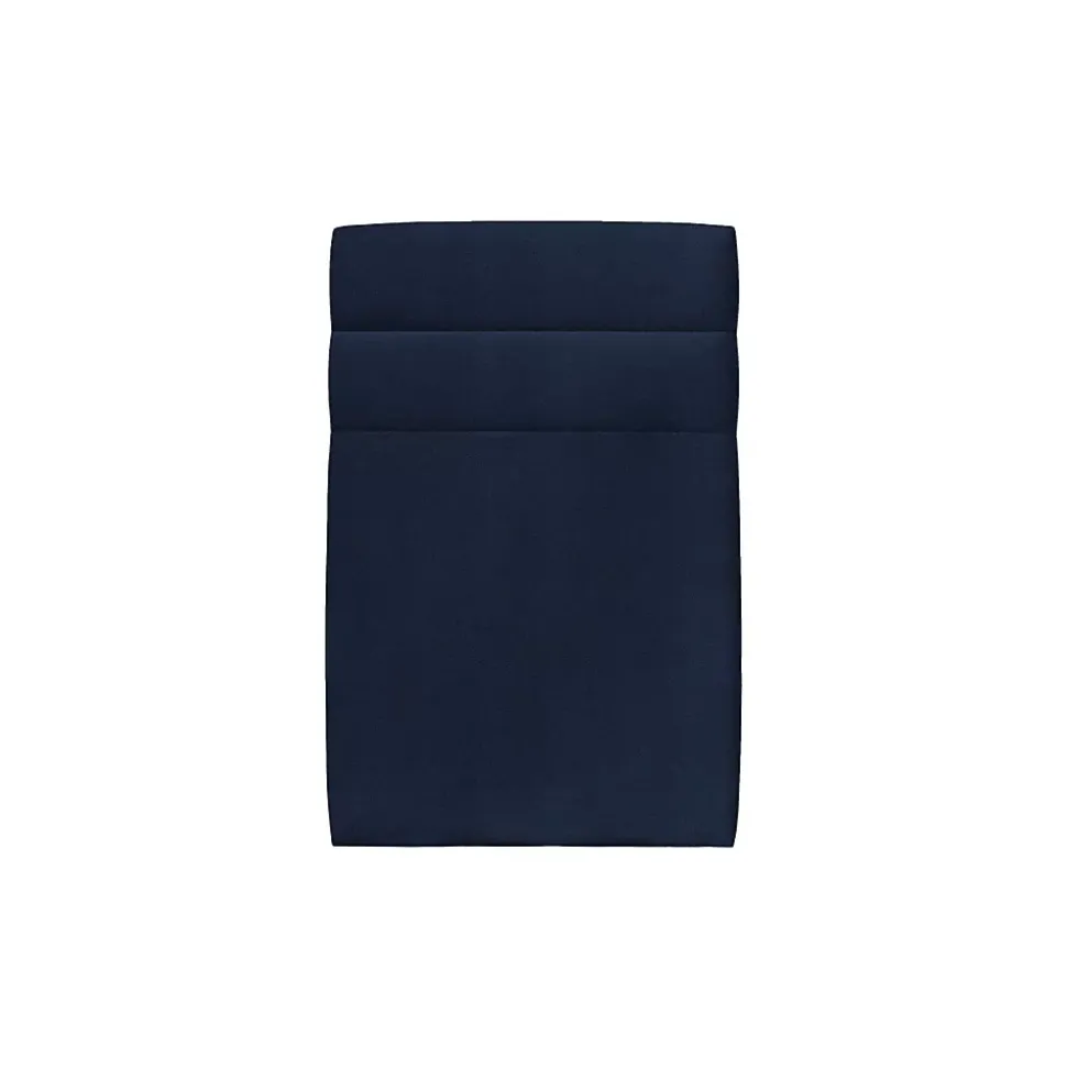 Lit avec tête de lit lignes velours et sommier tapissier - Lit en bois massif