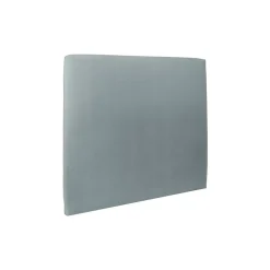 Lit avec tête de lit tapissier velours et sommier kit - Lit en bois massif