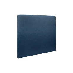 Lit avec tête de lit tapissier tissu et sommier kit - Lit en bois massif