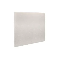 Lit avec tête de lit tapissier tissu et sommier kit - Lit en bois massif