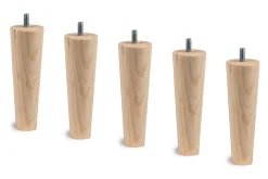 Lit avec tête de lit tapissier tissu et sommier kit - Lit en bois massif