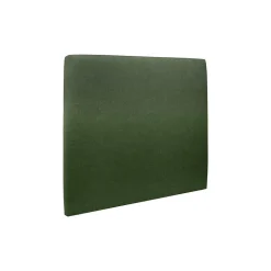 Lit avec tête de lit tapissier tissu et sommier kit - Lit en bois massif