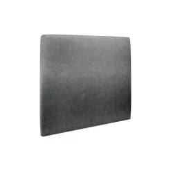 Lit avec tête de lit tapissier tissu et sommier kit - Lit en bois massif