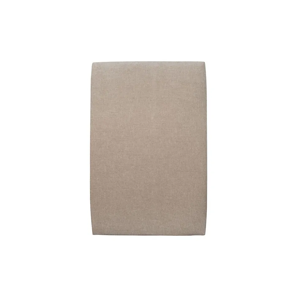 Lit avec tête de lit tapissier tissu et sommier kit - Lit en bois massif