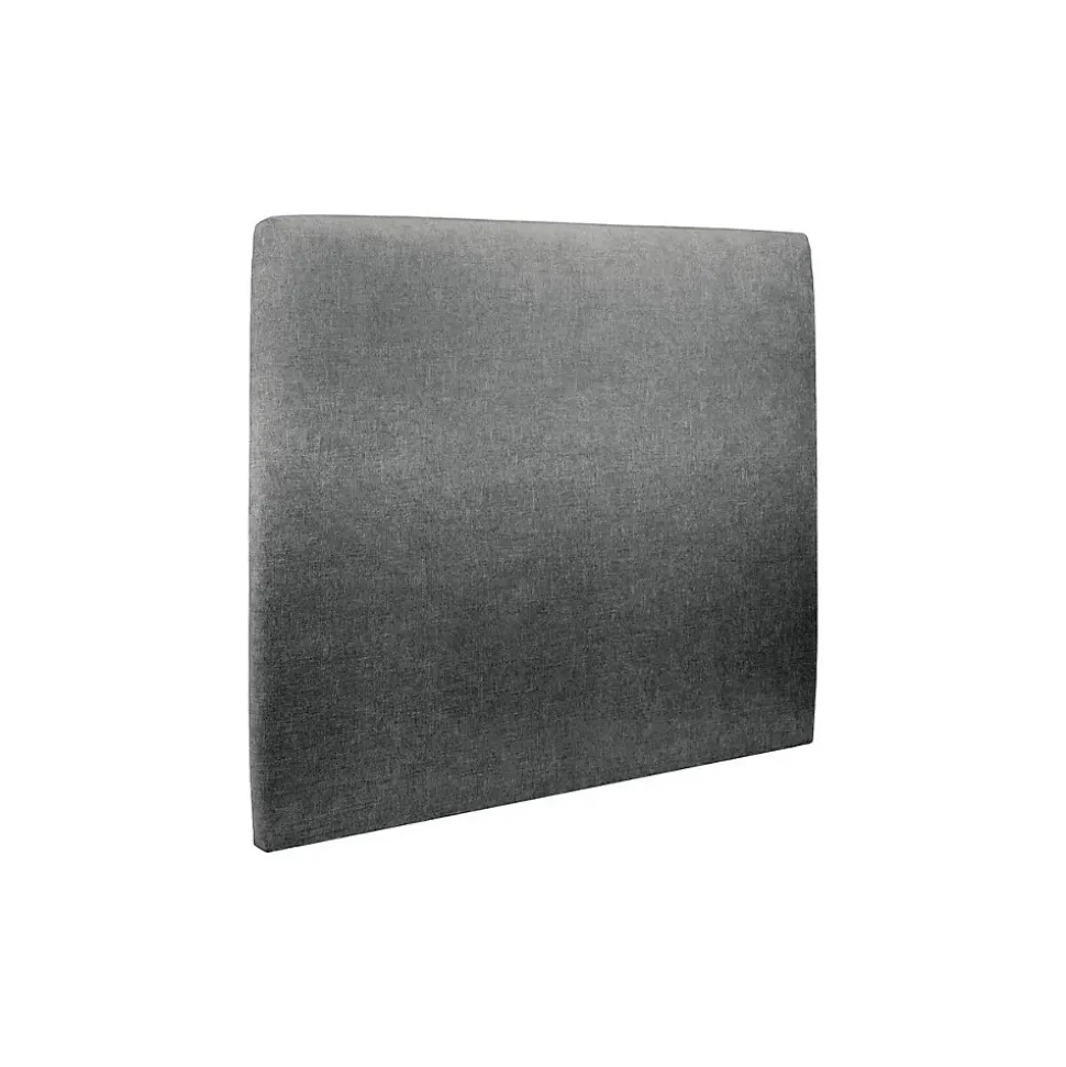 Lit avec tête de lit tapissier tissu et sommier tapissier - Lit en bois massif