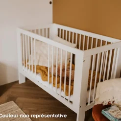 Lit Bébé à Barreaux 120x60 Bois Avec Tiroir