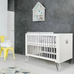 Lit Bébé évolutif Convertible En Lit Enfant 140x70 Blanc