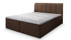Lit Boxspring CEVANO 180x200 CM COSMIC 800, Marron, Lit avec matelas et rangement