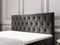 Lit Boxspring FONDI 180X200 CM CASABLANCA 04, Beige, Lit avec matelas et rangement