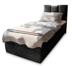 Lit Boxspring MERIL 80 80X200 CM SAWANA 14, Noir, Lit avec matelas et rangement