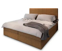 Lit Boxspring PISA 180X200 CM TILIA 56, Cuivre, Lit avec matelas et rangement