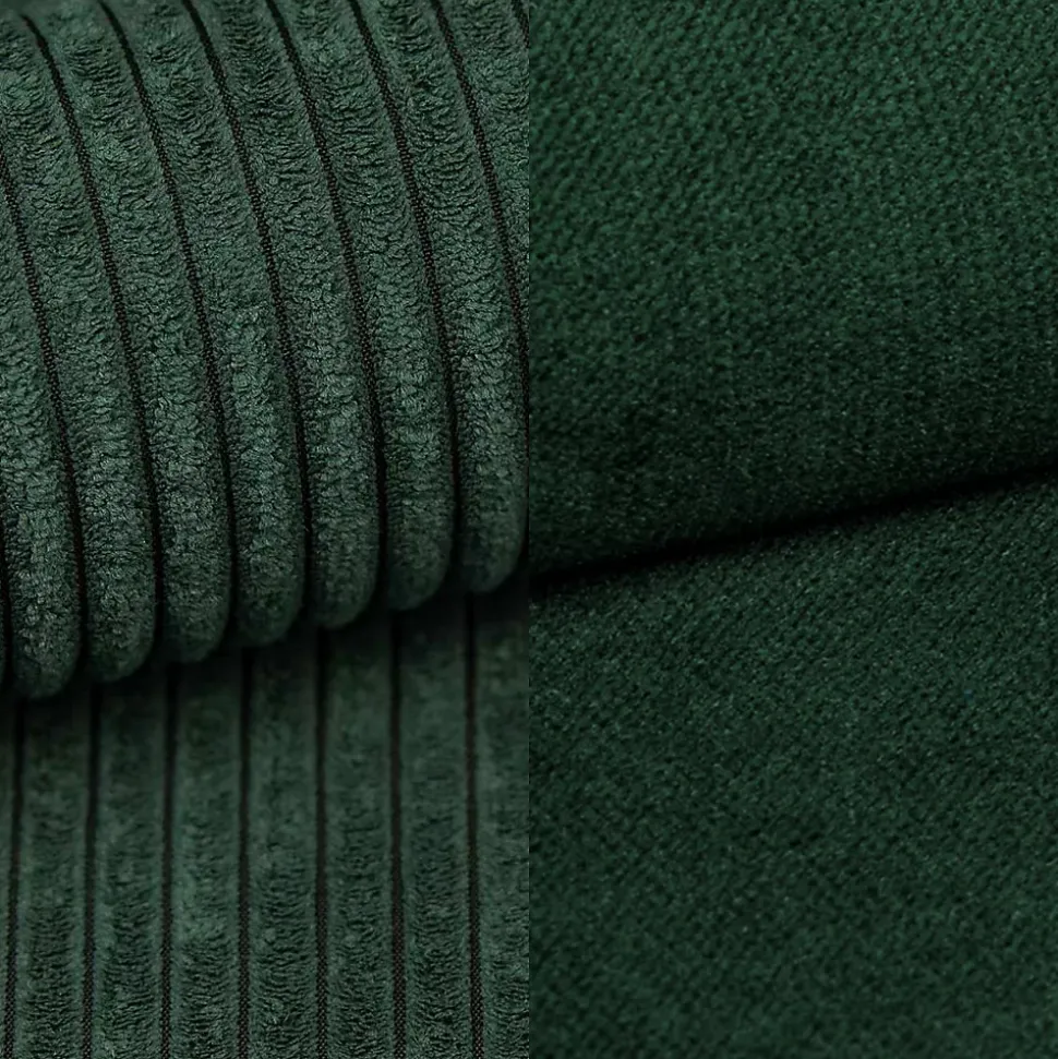 Lit Boxspring TORREL 160X200 CM POSO 14 + KRONOS 14, Vert foncé, Lit avec matelas et rangement