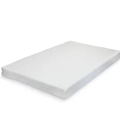 Lit cabane Hesel avec matelas à mousse froid 90 x 200 cm blanc en.casa