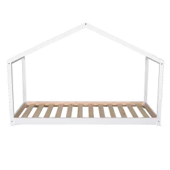 Lit cabane KOALA 90x190 + 1 sommier / Blanc