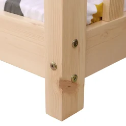 Lit cabane pour enfant 190x90cm en bois GASPARD - HAPPY GARDEN