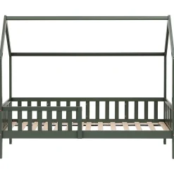 Lit cabane pour enfant 190x90cm vert MARCEAU - HAPPY GARDEN