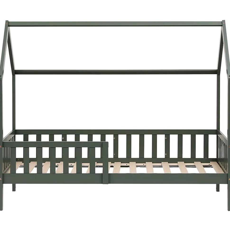 Lit cabane pour enfant 190x90cm vert MARCEAU - HAPPY GARDEN