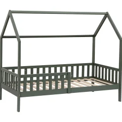 Lit cabane pour enfant 190x90cm vert MARCEAU - HAPPY GARDEN