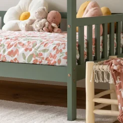 Lit cabane pour enfant 190x90cm vert MARCEAU - HAPPY GARDEN