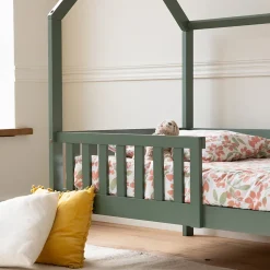 Lit cabane pour enfant 190x90cm vert MARCEAU - HAPPY GARDEN