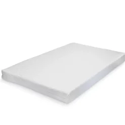 Lit cabane Treviolo avec matelas à mousse froid 200 x 120 cm gris clair / blanc en.casa