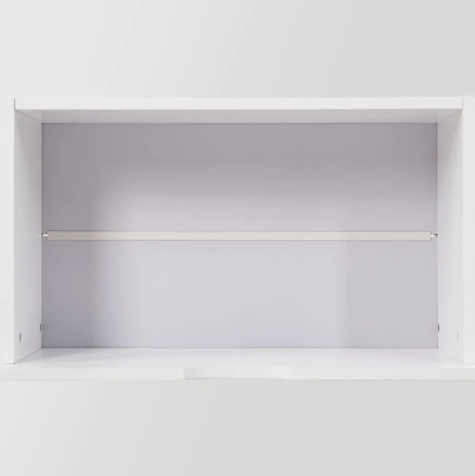 Lit cabane 90x190 cm - Lit mi-hauteur avec protection antichute et 2 tiroirs - Bois massif - Sans Matelas - Blanc