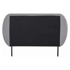 Lit capitonné Porvoo 90 x 200 cm gris en.casa