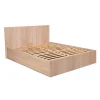 Lit coffre 2 places 160x200cm couleur chêne avec sommier MARO