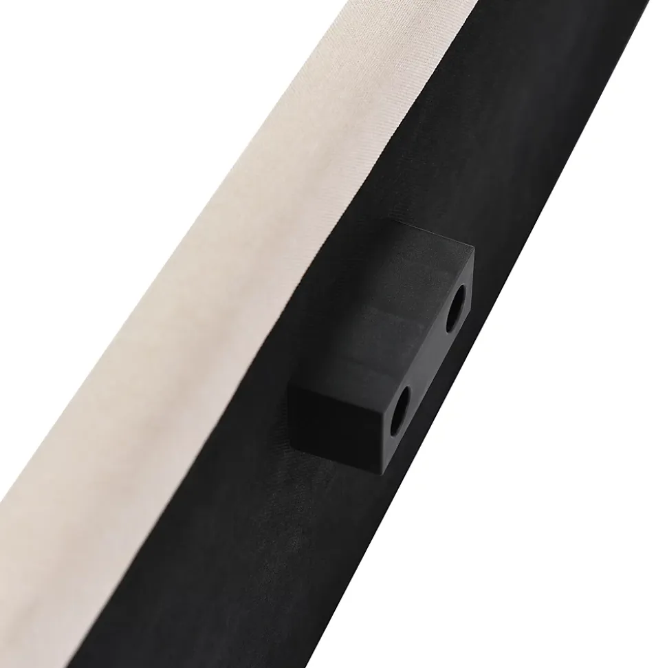 Lit Coffre 180 x 200 cm - Lit Double avec Grand Espace de Rangement - Structure en Lin et Métal - Sans Matelas - Beige