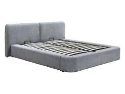 Lit coffre 140 x 190 cm - Tissu - Gris - JUDALO de Maison Céphy