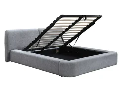 Lit coffre 140 x 190 cm - Tissu - Gris - JUDALO de Maison Céphy