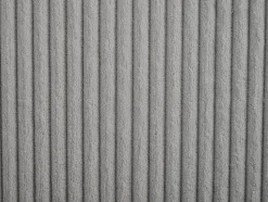 Lit coffre 180 x 200 cm - Velours côtelé - Gris + Matelas - NAYOLA