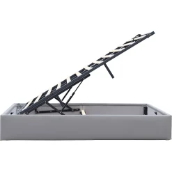 Lit coffre - 180x200 cm - montage rapide - 2 x 14 lattes - confort optimal - design moderne -