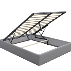 Lit coffre - 180x200 cm - montage rapide - 2 x 14 lattes - confort optimal - design moderne -