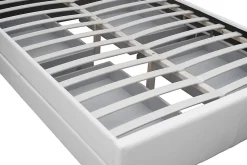 Lit coffre avec LED 160 x 200 cm blanc - ENFIELD