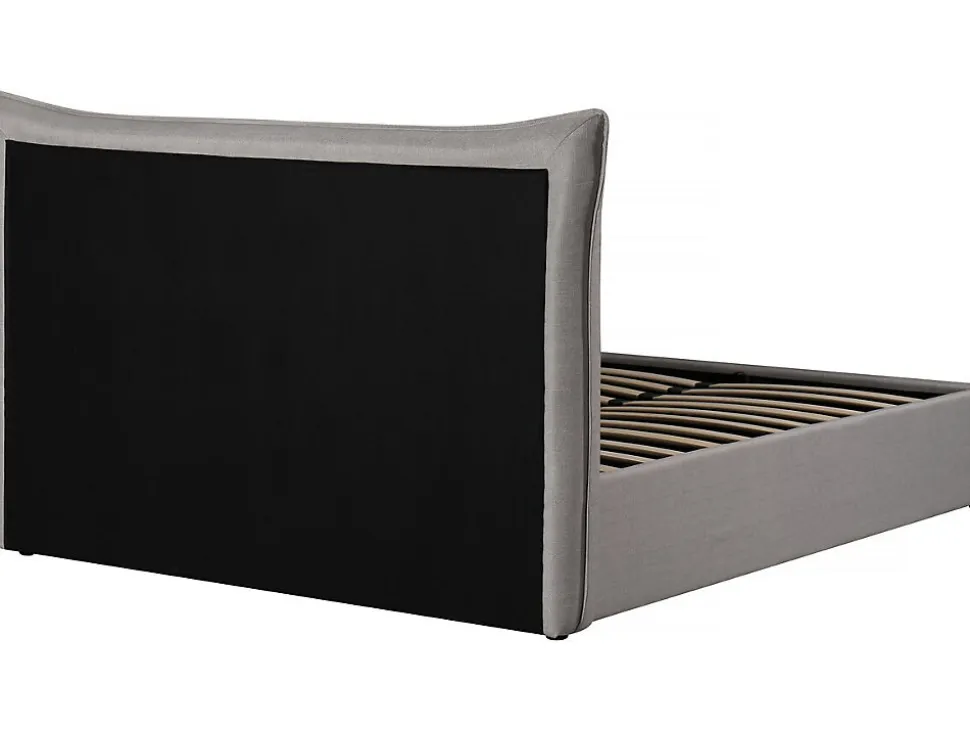 Lit coffre double "Megeve" 140 x 200 cm Gris