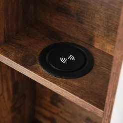 Lit Coffre Double 160x200 cm - Lit Adulte Capitonné avec 4 Tiroirs, Charge Sans Fil, USB, Type-C - Lin Beige - Matelas Inclus