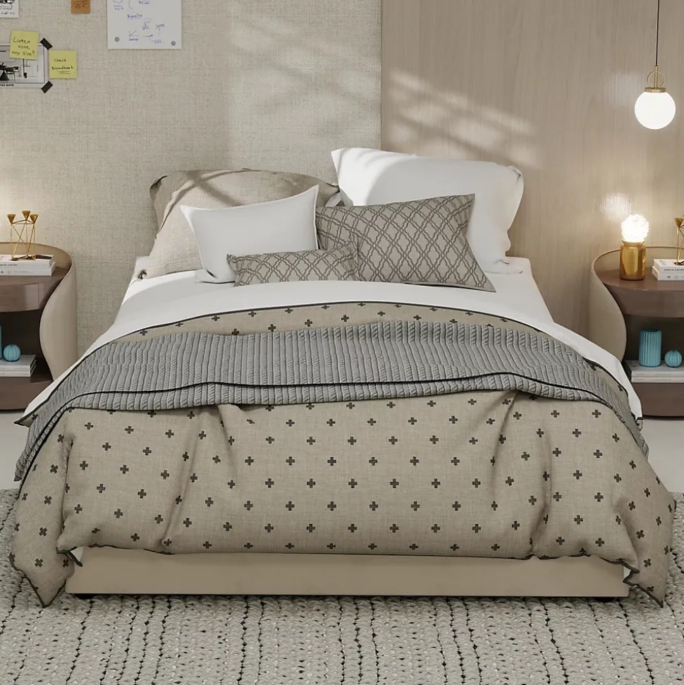 Lit Coffre Double 140x200 cm, Lit Adulte et Ado avec Vérins Hydrauliques, Cadre Moderne, Velours Hollandais Beige, Sans Matelas