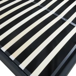 Lit coffre Nola simili 160 x 200 cm noir en.casa