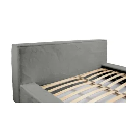 Lit coffre ORLANE Gris Charbon minéral polaire 140x200 cm Sommier relevable Design haut de gamme